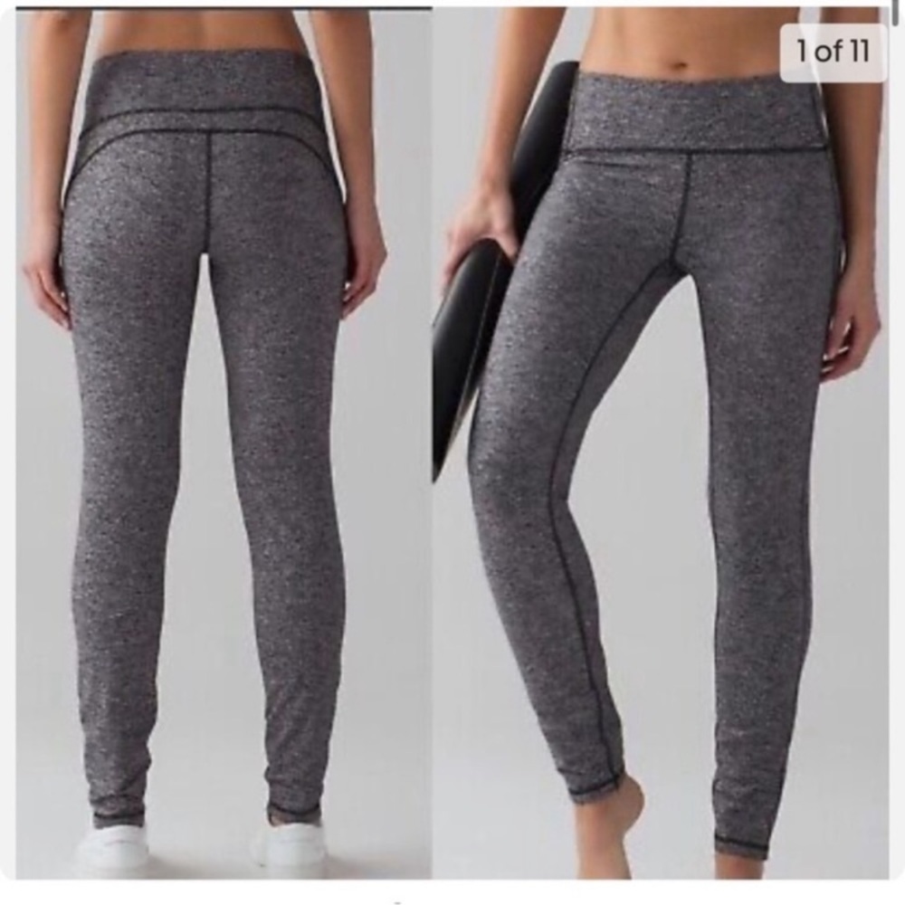 Excellent Condition Lululemon Out To Lunge Untight Tights. Size 8. Discontinued.